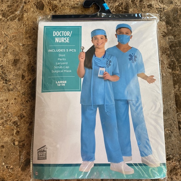 DOCTOR/NURSE 5PC COSTUME SIZE CHILD LARGE (12-14) 🌟NWT🌟 - Picture 7 of 11